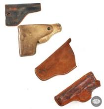 4 Assorted Smaller Leather Pistol Holsters