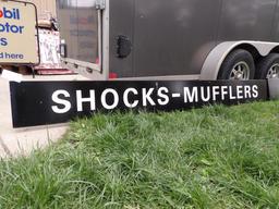 Shocks, Mufflers, Wheels Aligned Sign