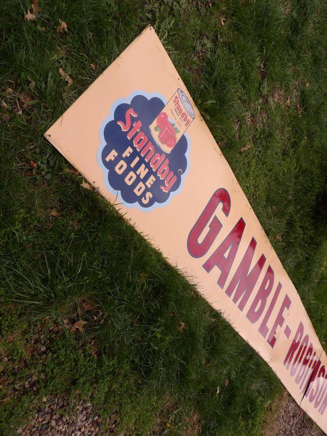 Gamble-Robinson Porc. Store Sign