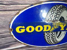 Goodyear Porc. Tire Sign