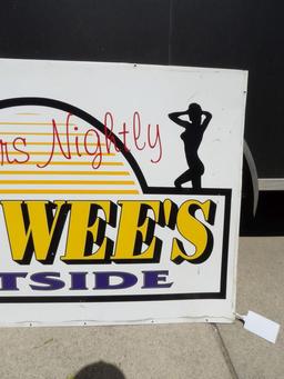 Pee Wee's East Side Strip Club Sign
