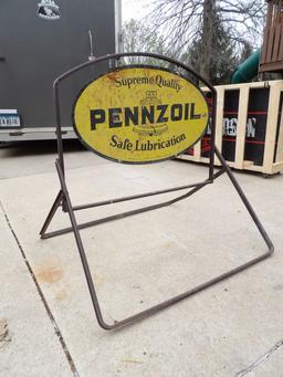 Pennzoil Safe Lubrication Curb Sign