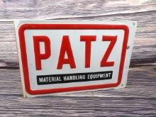 Patz Material Equipment Sign
