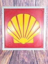 Shell Gasoline Sign with Frame