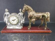 Roy Rogers and Dale Evans Horse Clock