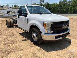 2017 FORD F-350 XL SINGLE AXLE VIN: 1FDRF3G67HEE28269 CAB & CHASSIS
