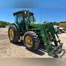 2012 JOHN DEERE 6115D 4X4 TRACTOR W/ LOADER SN: 1P06115DPBH