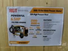 2024 AGT INDUSTRIAL HPW3000-1 PRESSURE WASHER SN: PW3000-124062004D