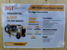 2024 AGT INDUSTRIAL HPW3000-1 PRESSURE WASHER SN: PW3000-124062006D