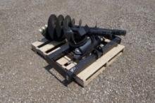 New! Wolverine Skid Steer Auger Drive and Bit Attachment