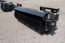 New! Wolverine Skid Steer Angle Broom Industrial Series Attachment