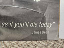 sealed JAMES DEAN POSTER with inspirational quote