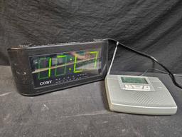 Alarm clock and radio shack weather radio