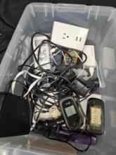 Collection of vintage phones plugs pocket power. A c remote