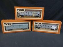 (3) TYCO Including Virginian Hopper Cars