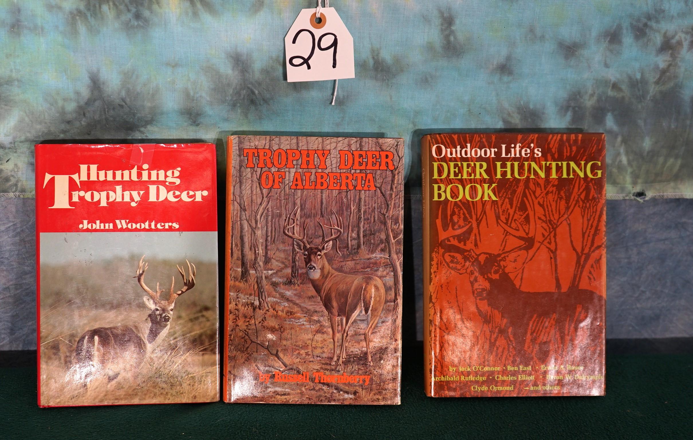 (3) Books About Whitetail Deer Hunting