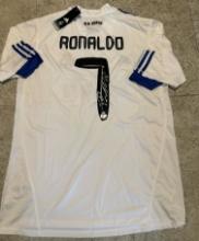 Cristiano Ronaldo Real Madrid Adidas Autographed 2010-11 Home Soccer Jersey GA coa