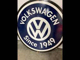 30in Porcelain VW Sign