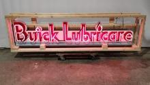 Original Buicklubricare Porcelain Neon Sign