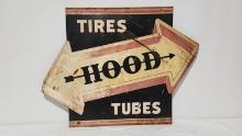 Original HOOD Tires Tin Sign