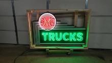Custom GMC Trucks Tin Neon Sign