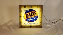 Original Dads Root Beer Clock