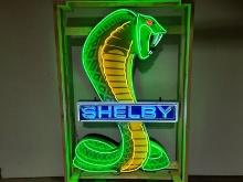 Custom Ford Shelby Snake Animated Tin Neon Sign