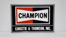 Original Champion Tin Sign