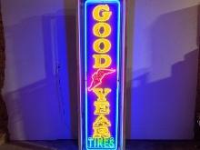 Custom Goodyear Tin Neon Sign