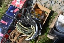 Box of License Plates and Rope
