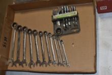 Flat of Gear Wrench Brand Metric Gear Wrenches and Pittsburgh SAE Stub Gear Wrenches