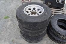 3 Mastercraft 265/75 R16 Tires on Rims