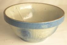 Antique Blue Salt Glaze Mixing Bowl