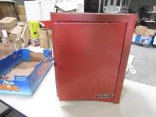 TET RITE METAL CABINET WITH CONTENTS TIE DOWNS,
