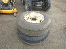(2) 6 LUG IMPLEMENT TIRES