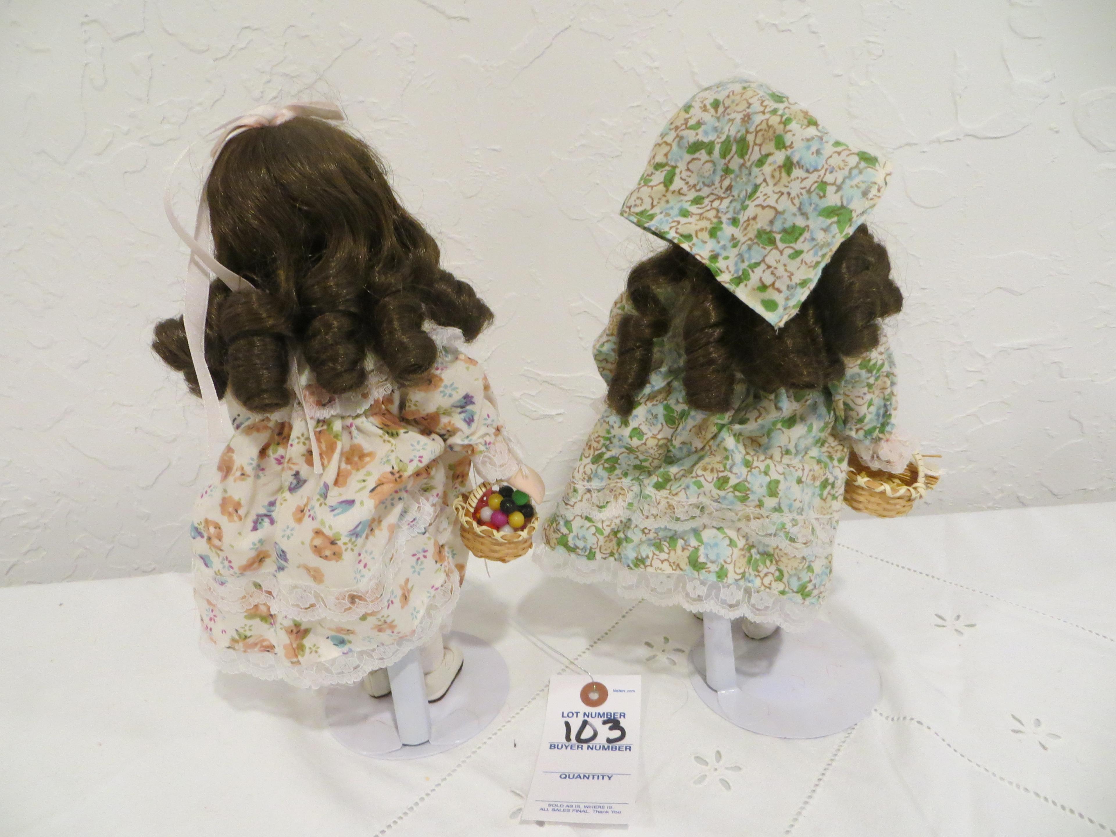 Miniture dolls 2 pcs