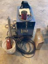 MILLER DIALARC HF CONSTANT CURRENT WELDING POWER SOURCE WITH TIG ATTACHMENT (WORKS PROPERLY)