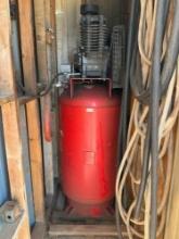 SNAP ON 80 GALLON VERTICAL TANK WITH DEVILBISS 2 STAGE COMPRESSOR