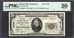 1929 $20 Paintsville KY National PMG 30