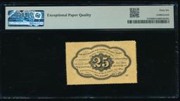 25 Cent First Issue Fractional PMG 66EPQ
