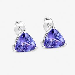 14KT White Gold 3.48ctw Tanzanite Earrings