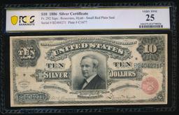 1886 $10 Silver Certificate PCGS 25