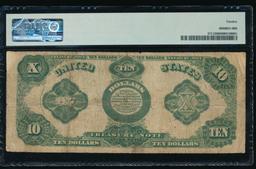 1891 $10 Treasury Note PMG 12