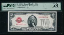 1928A $2 Legal Tender Note PMG 58