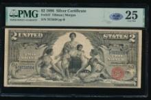 1896 $2 Educational Silver Certificate PMG 25