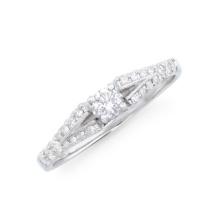 14KT White Gold 0.40ctw Diamond Ring