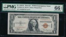 1935A $1 Hawaii Silver Certificate PMG 66EPQ