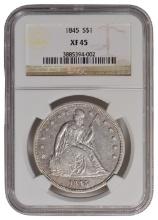1845 Seated Liberty Dollar NGC XF45