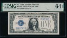 1928B $1 Silver Certificate PMG 64EPQ