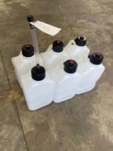 (6) New 5.5 Gallon VP Racing Gas Cans